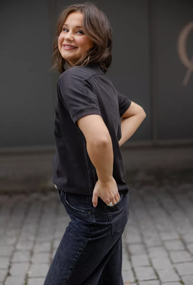 Anine Bing Jaylin Tee Bing Vintage Black t-skjorte 6