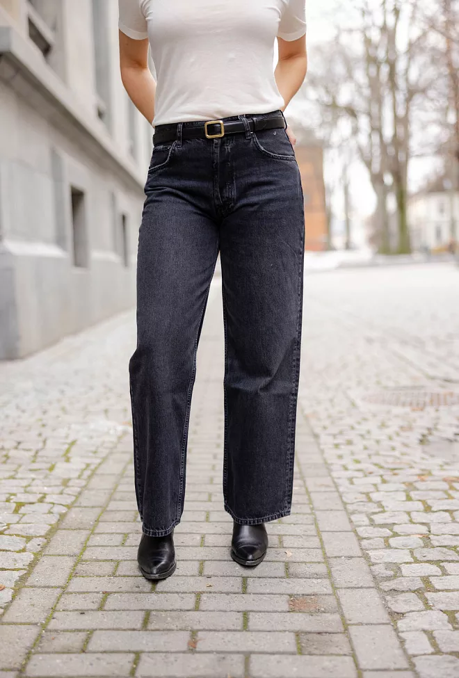 Anine Bing Manon Jean Dark Stone Grey jeans