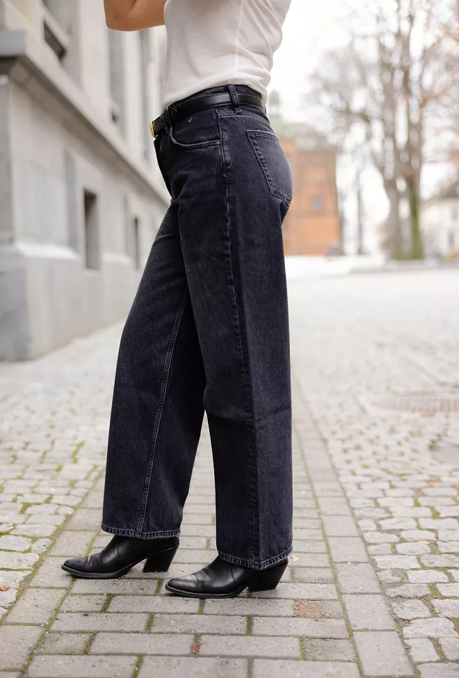 Anine Bing Manon Jean Dark Stone Grey jeans 3