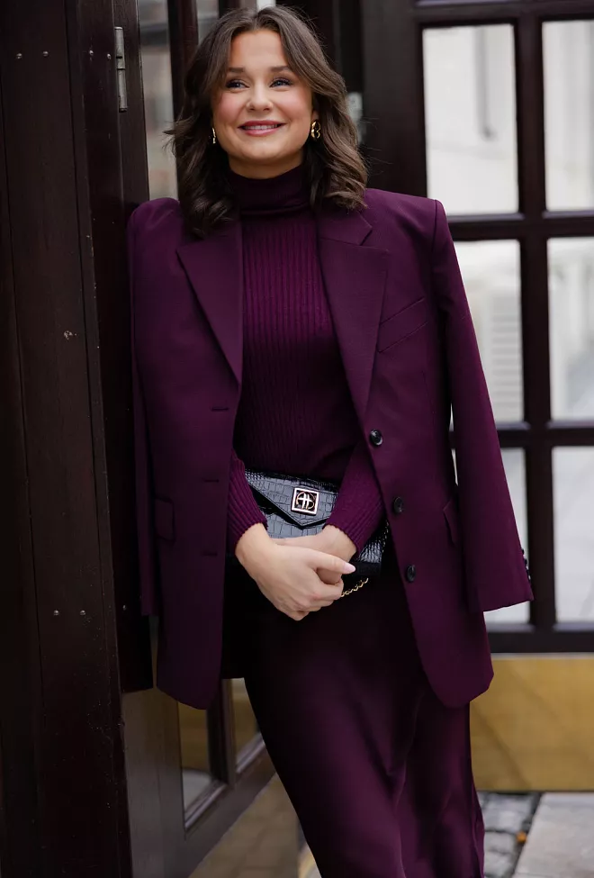 Anine Bing Sara Blazer Bordeux dressjakke