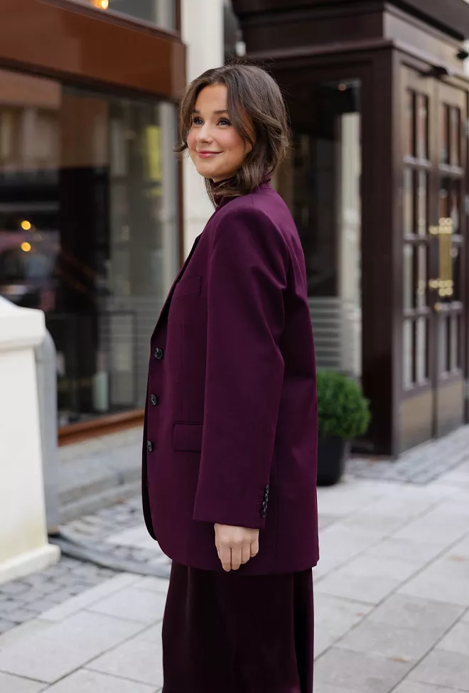 Anine Bing Sara Blazer Bordeux dressjakke 4