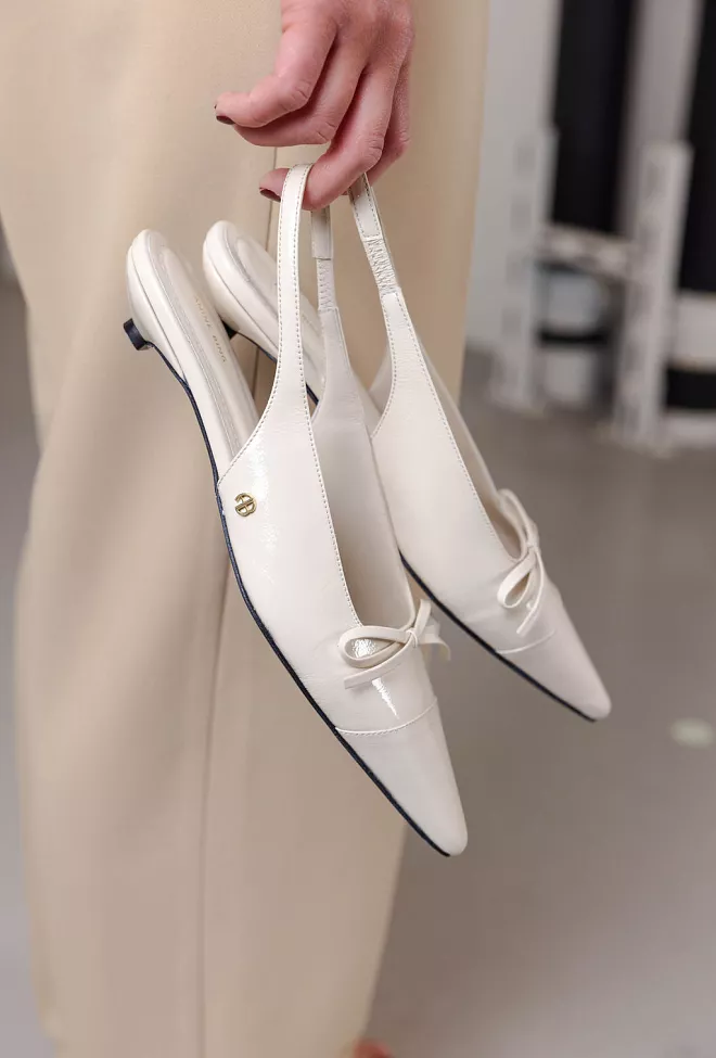 ANINE BING zoey slingback heels bone sko 1