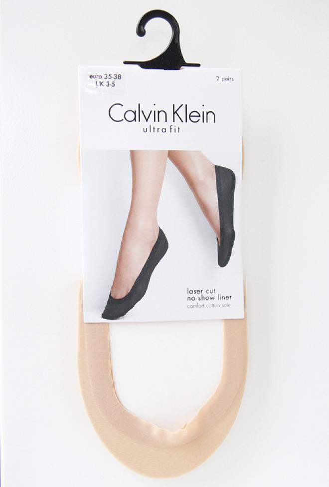 Calvin Klein Lasercut No-Show Liner Bare sokker