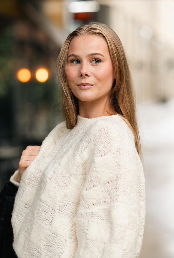 Anine Bing Bennett Sweater Ivory genser 5