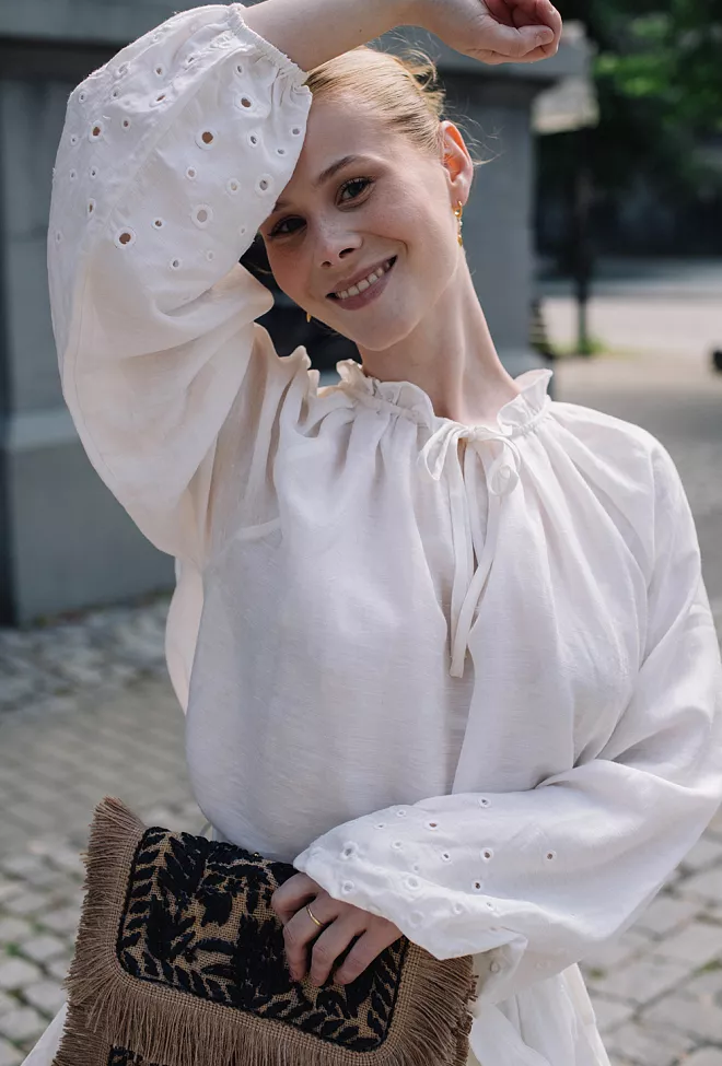 Confettibird Breezy Blouse White bluse 2