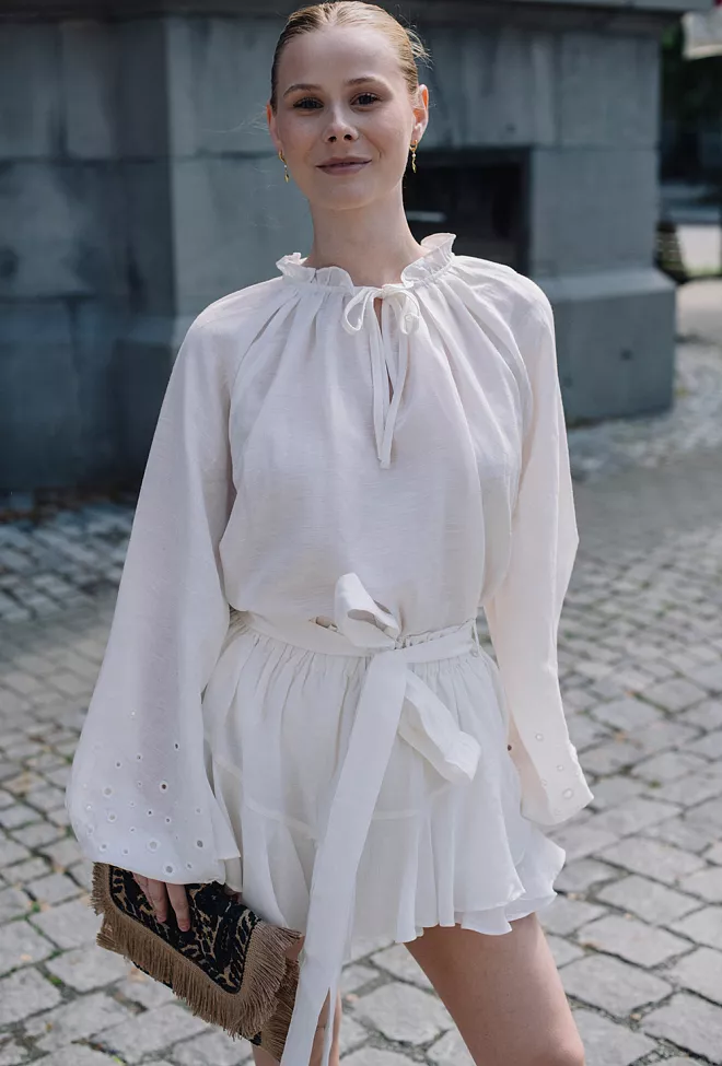 Confettibird Breezy Blouse White bluse 