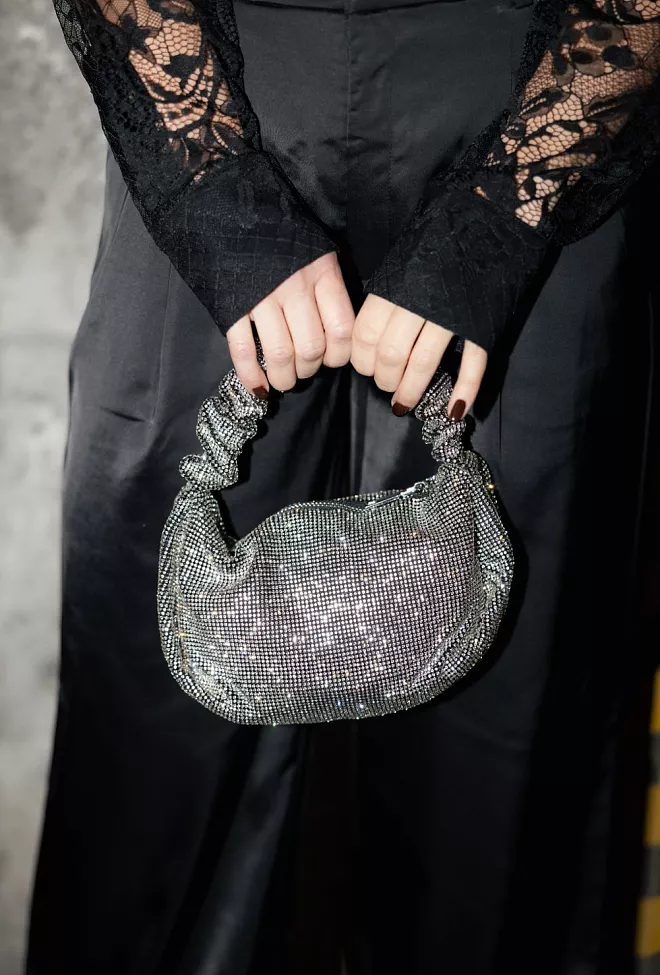 BTB Los Angeles Nico Crystal Bag Black/Crystal partyveske 2