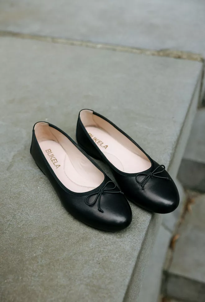 bukela merle ballerina black