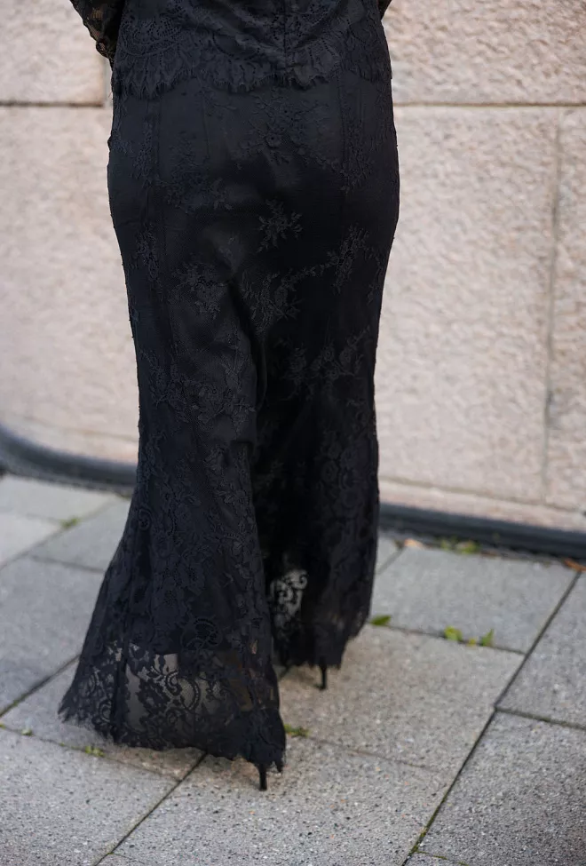 Bytimo lace skirt black skjørt 3