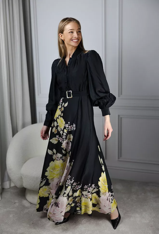 byTiMo Organza Maxi Dress Growing Flowers kjole 3