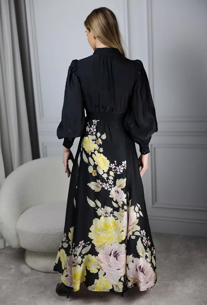 byTiMo Organza Maxi Dress Growing Flowers kjole 5