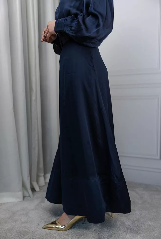 Bytimo organza maxi skirt navy skjørt blå 2