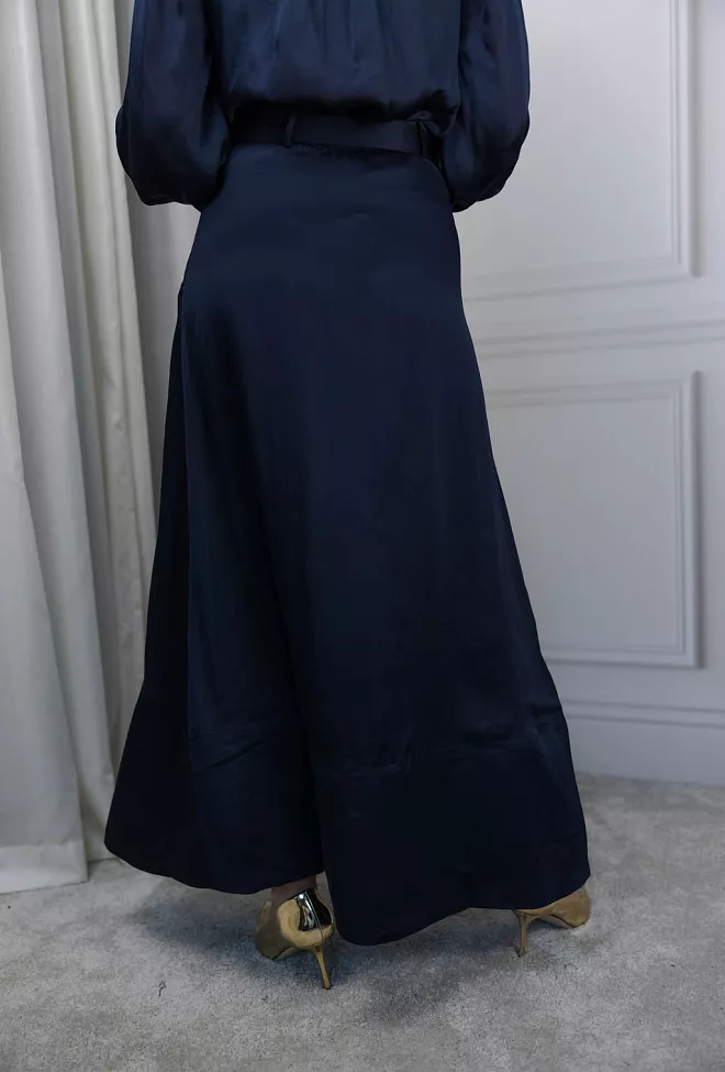 Bytimo organza maxi skirt navy skjørt blå 4