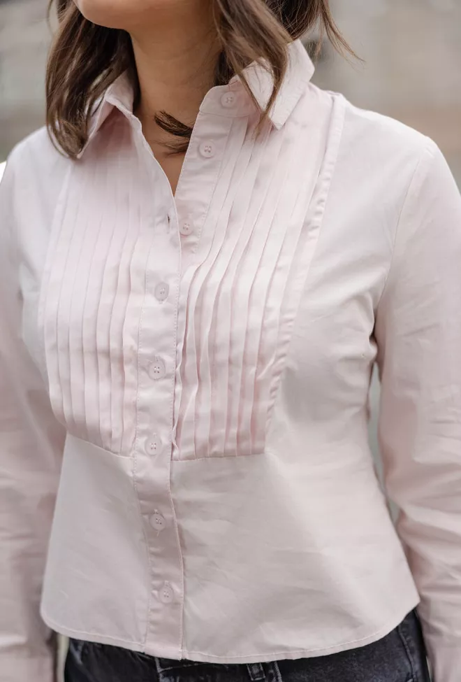 Bytimo poplin shirt blush skjorte 4