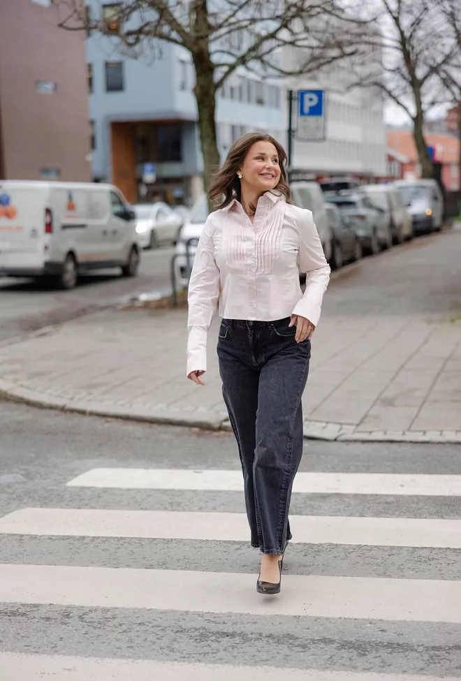 Bytimo poplin shirt blush skjorte 6