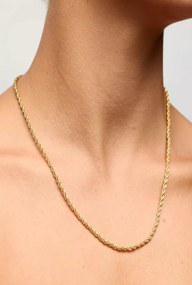 byTiMo The Medium Necklace Gold kjede