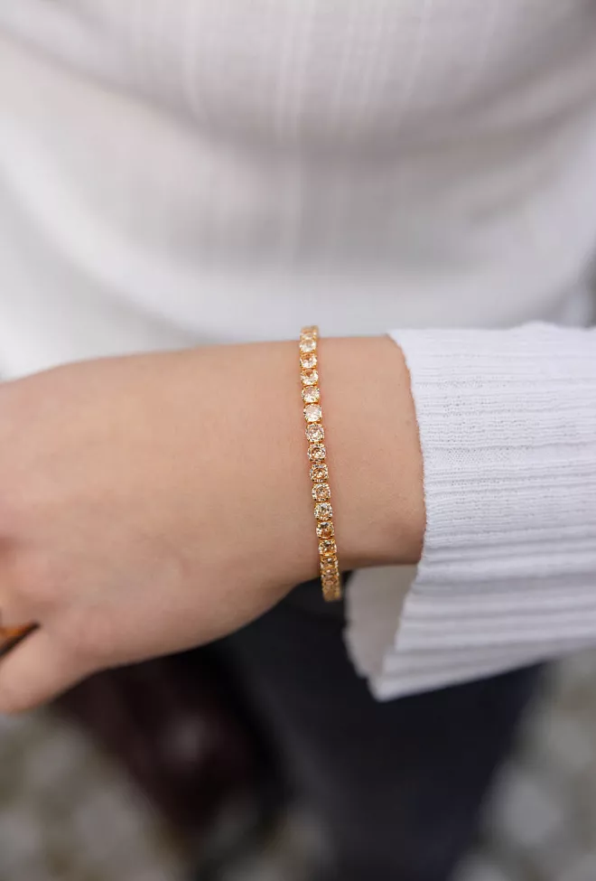 Caroline Svedbom Zara Bracelet Gold Golden Shadow armbånd 2