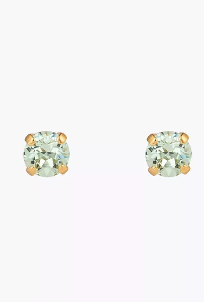 Caroline Svedbom Classic Stud Earring Gold Chrysolite øredobber