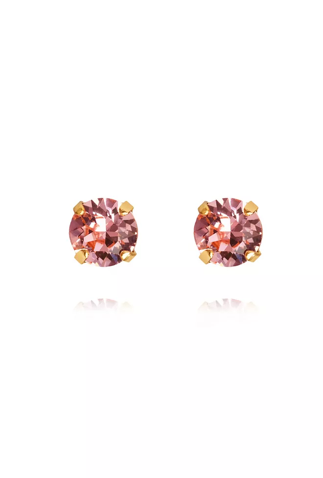 Caroline Svedbom Classic Stud Earrings Gold Light Rose øredobber