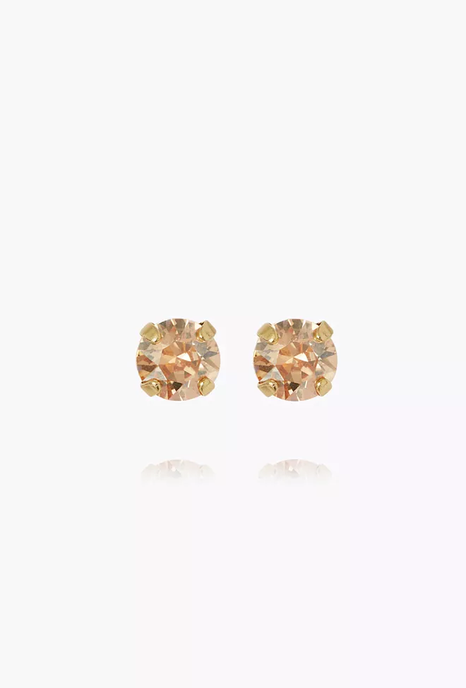 Caroline Svedbom Mini Stud Earrings Gold Golden Shadow øredobb