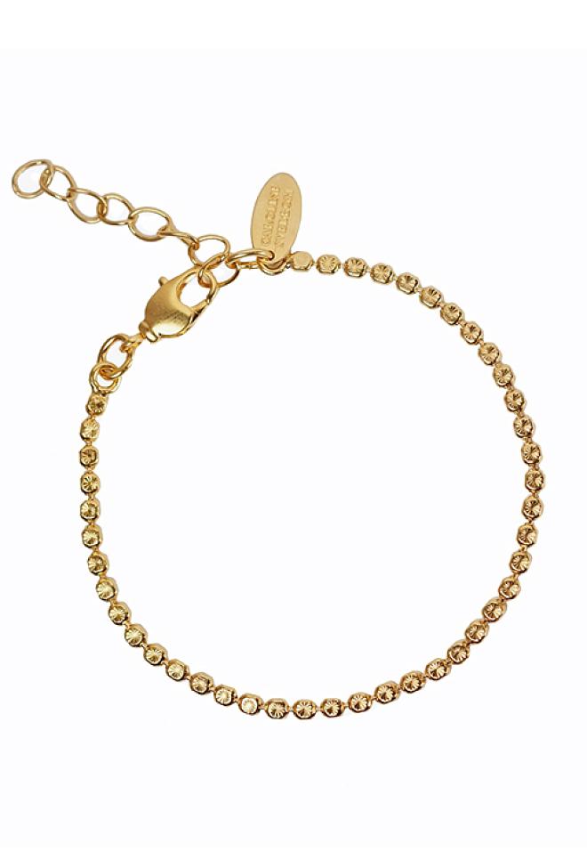 Caroline Svedbom Diamond Chain Bracelet Gold armbånd 2