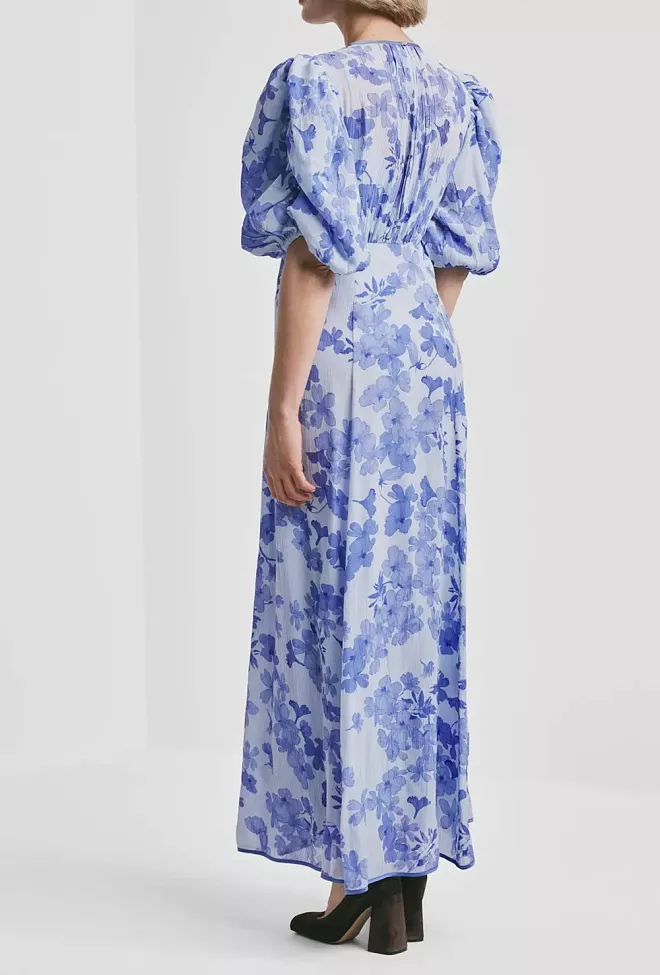 byTiMo Chiffon Maxi Dress Sky Blue kjole 4