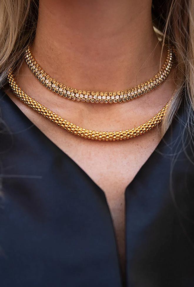 Caroline svedbom classic rope necklace gold smykke