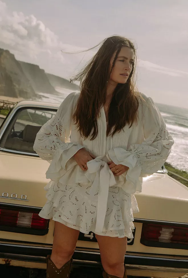 Confettibird Coco Blouse Offwhite skjorte bluse 3