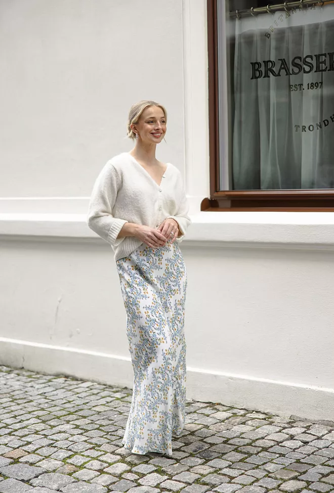 byTimo Crepe Maxi Skirt Tapestry  skjørt