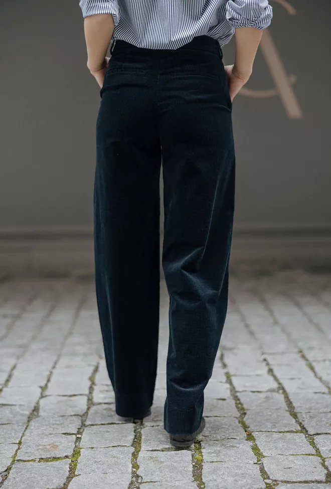 Five Units DenaFV 837 Dark Blue Corduroy bukse 3