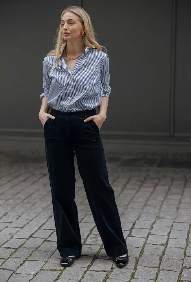 Five Units DenaFV 837 Dark Blue Corduroy bukse 4