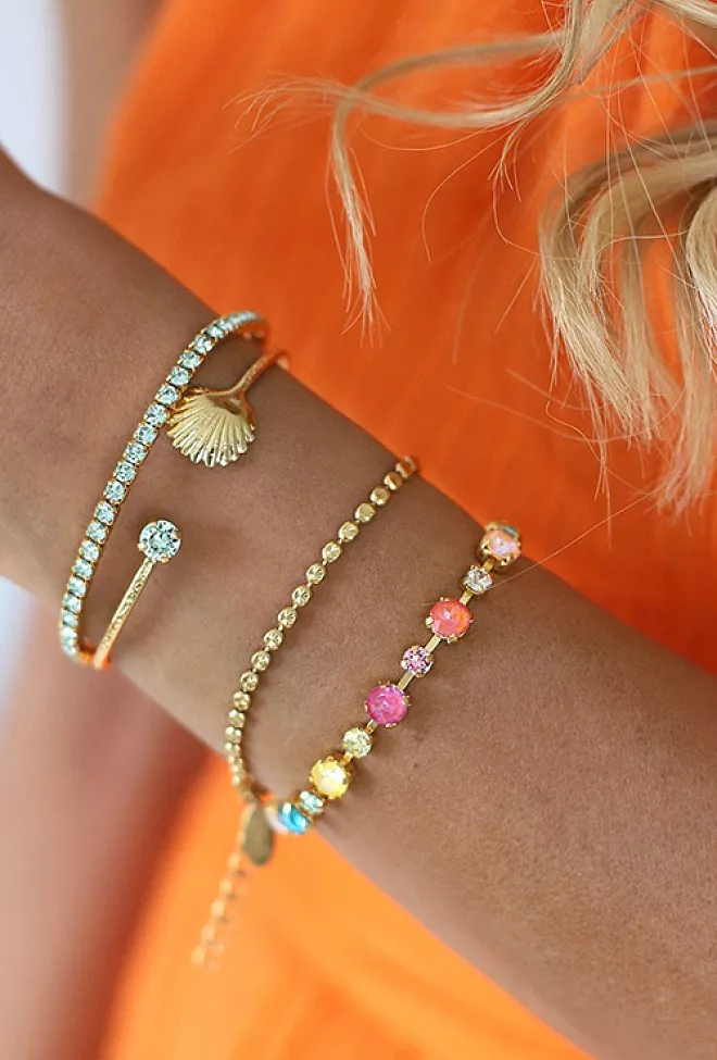 Caroline Svedbom Diamond Chain Bracelet Gold armbånd