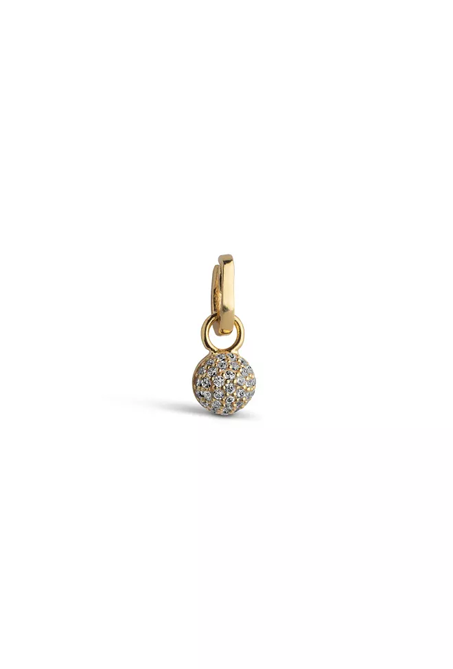 Enamel Copenhagen Disco Ball Charm Gold Anheng 2