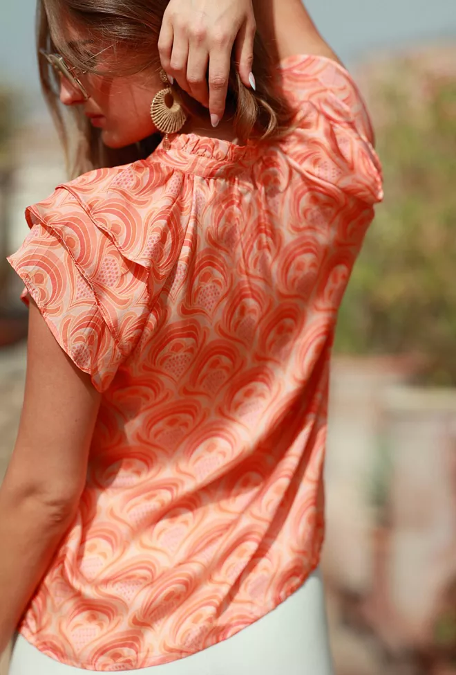 Nectar Ella Blouse Peach Fan topp 5
