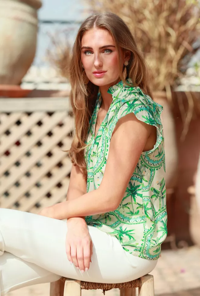 Nectar Ella Blouse Cockatoo topp