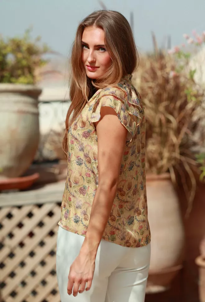 Nectar Ella Blouse Pineapple topp 3