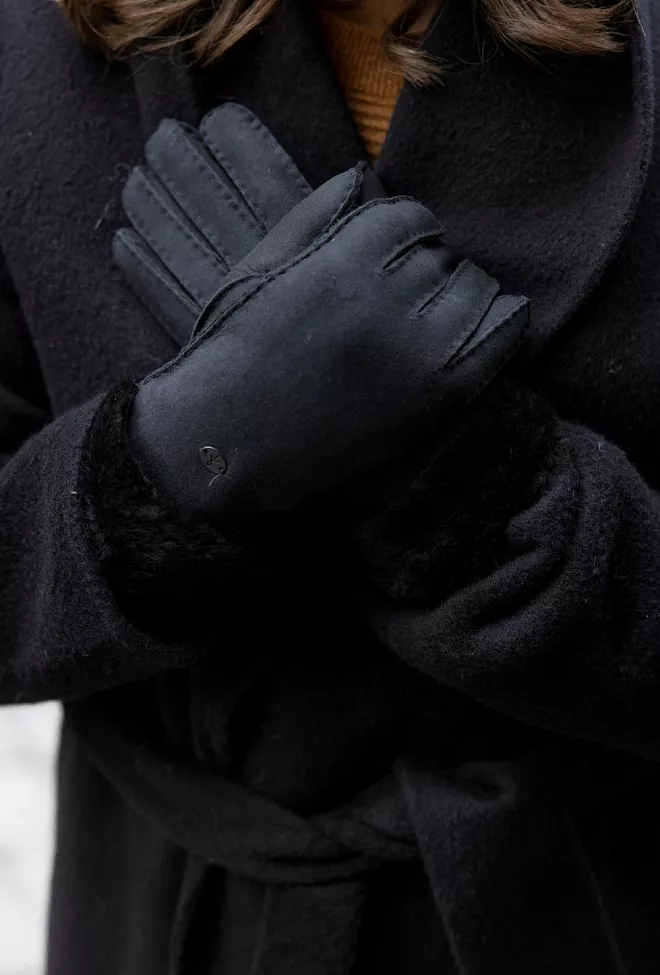 emu Apollo Bay Gloves Black hansker 1
