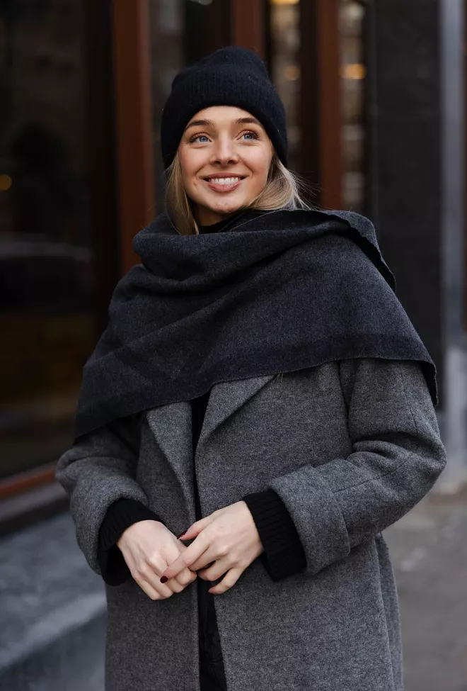 triangle scarf charcoal/volcano 5