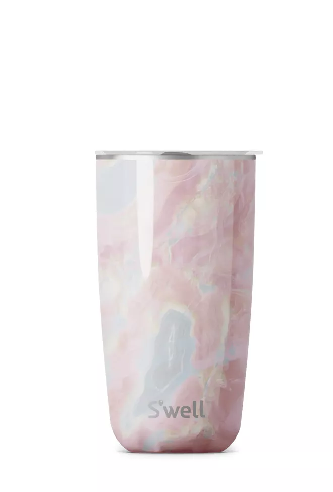 S´WELL Geode Rose Tumbler With Lid 530ml termokopp