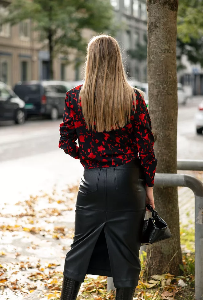 Gestuz Dilara Blouse Red Shadow Flow bluse 2