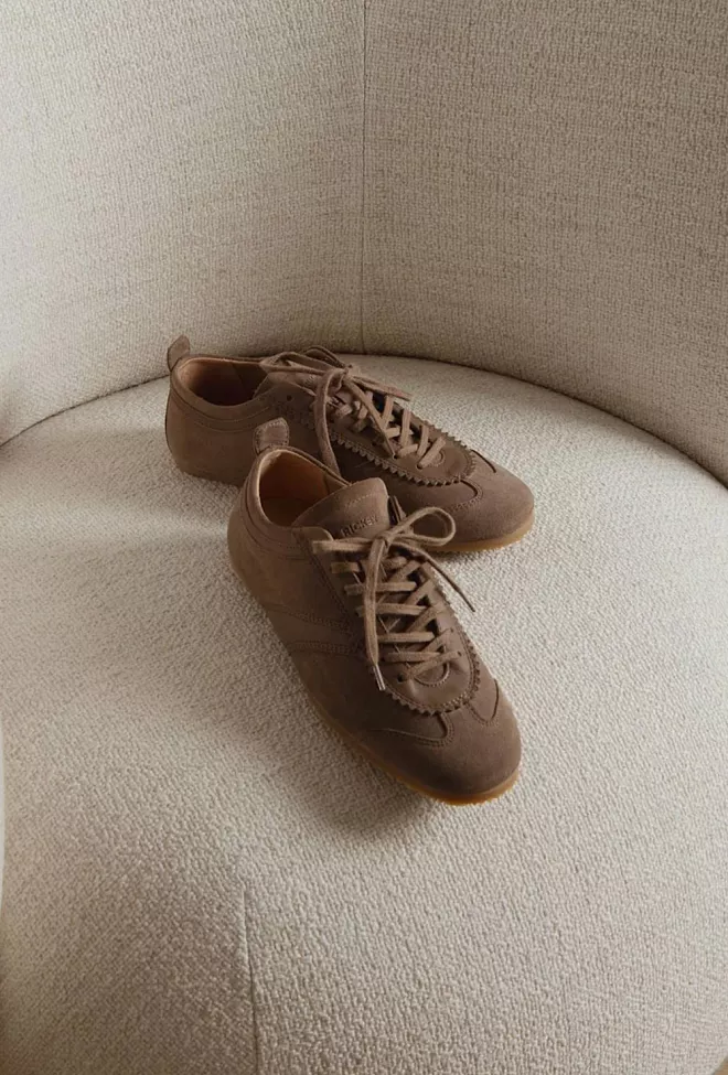 Jim Rickey Ghost Suede/Leather Sneakers Taupe joggesko 2