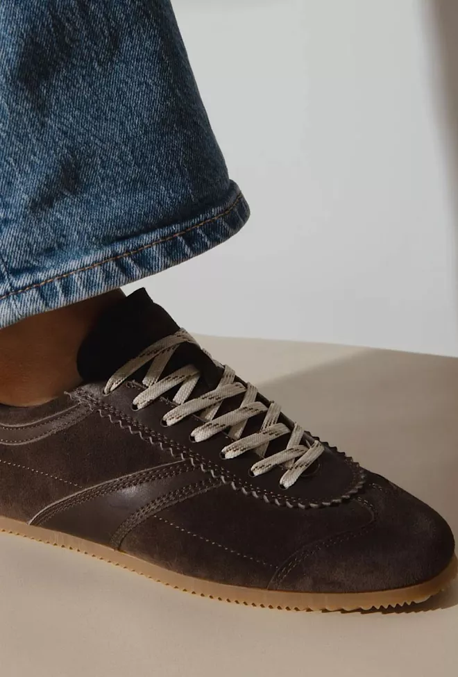 Jim Rickey Ghost Suede/Leather Sneakers Truffle joggesko