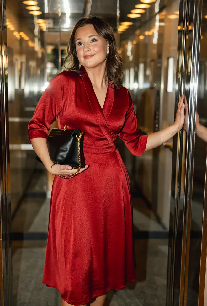 HiiL Studio New Bertine Dress Bordeaux kjole 5