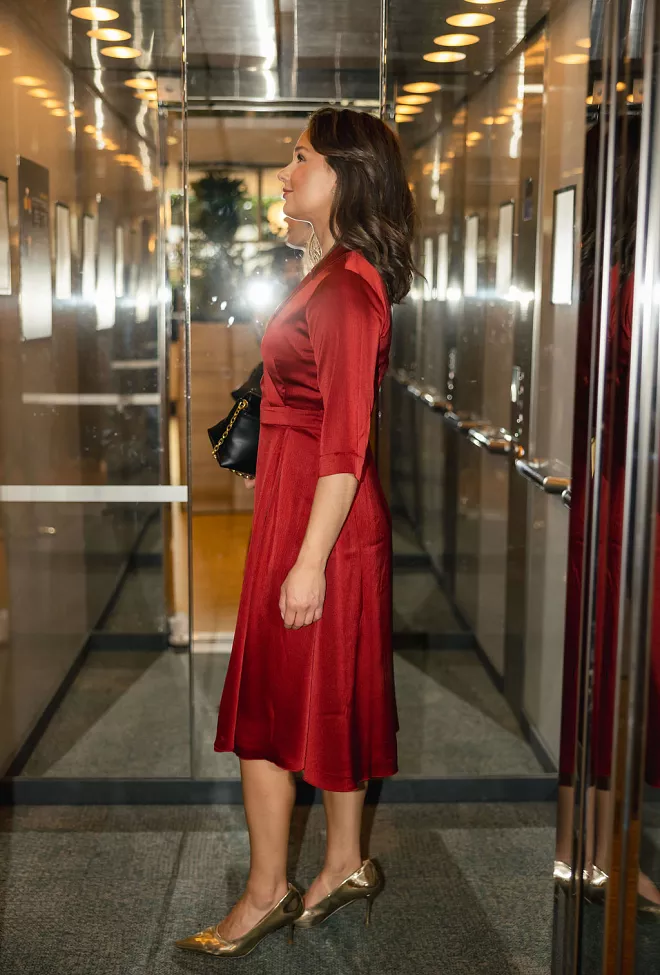 HiiL Studio New Bertine Dress Bordeaux kjole 8