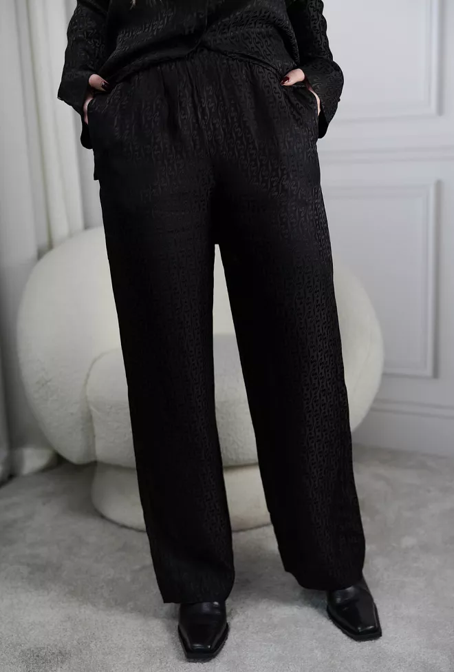 Holzweiler Luka Monogram Trouser Black bukse