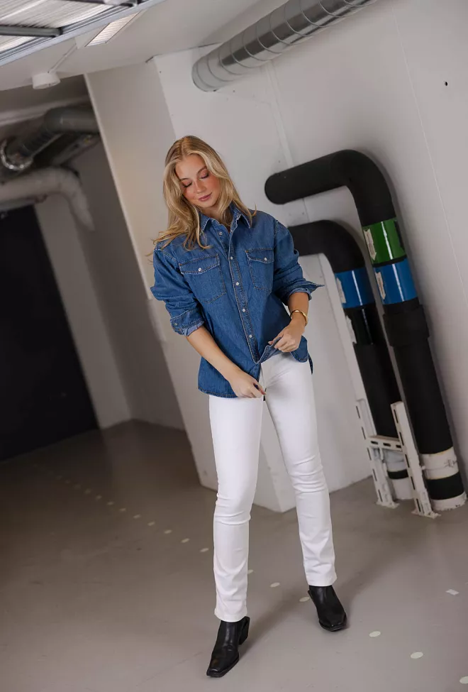 jeanerica Angela Shirt Light Blue Vintage skjorte 3