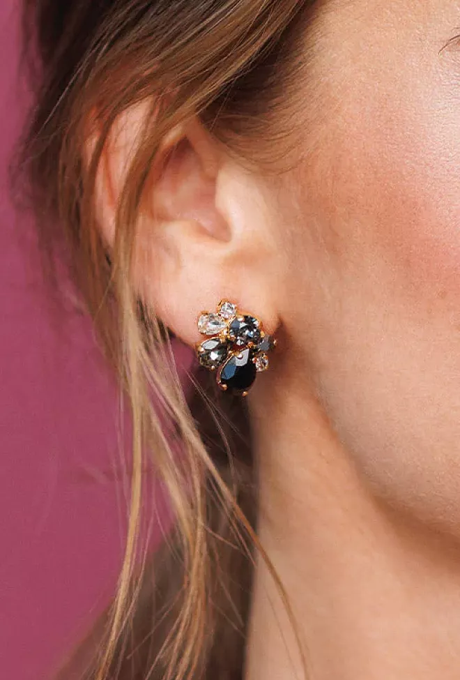 Caroline svedbom katie earrings gold black combo øredobber