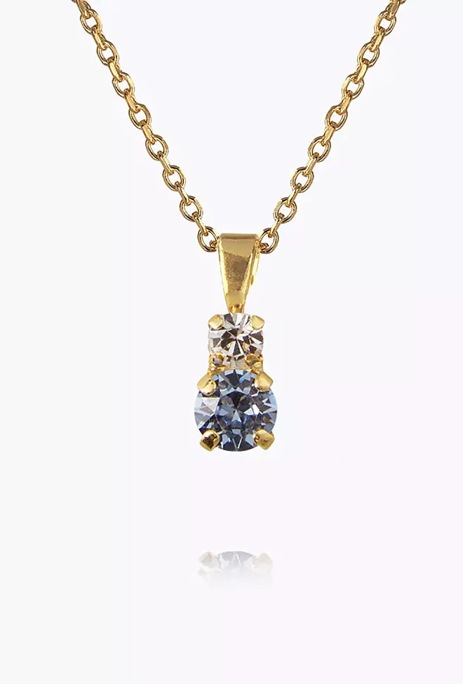 Caroline Svedbom Leah Necklace Gold Blue Combo smykke 2