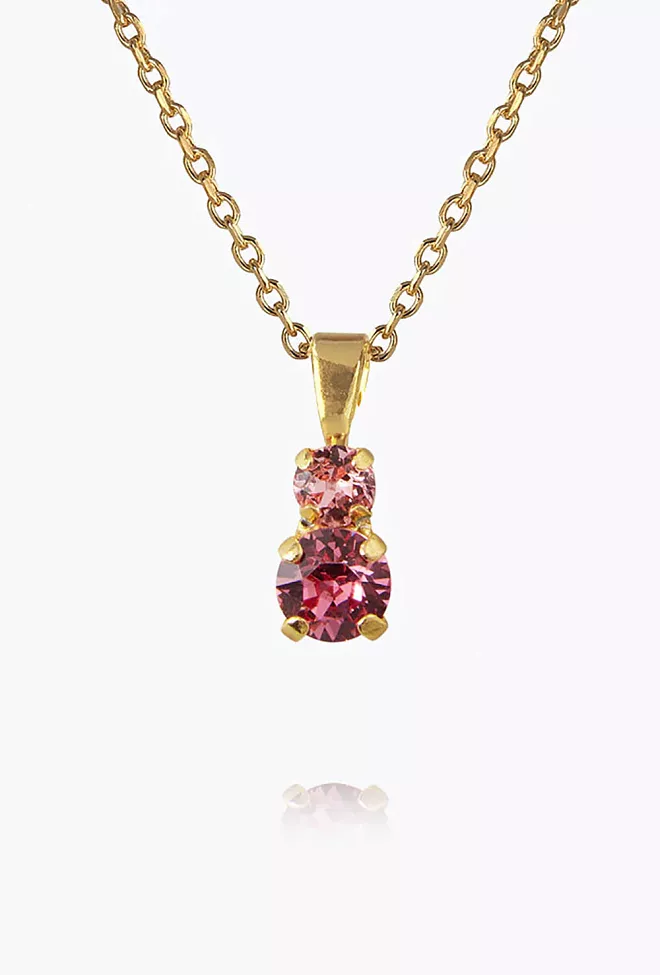 Caroline Svedbom Leah Necklace Gold Rose Combo smykke 2 