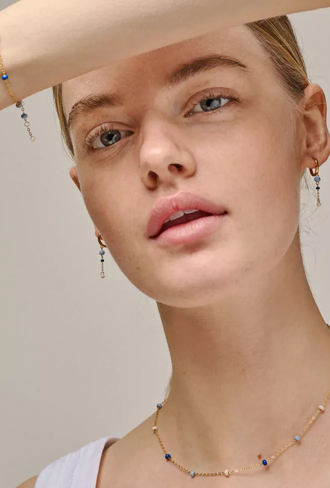 ENAMEL copenhagen Lola Bold Necklace Marine Halskjede 2
